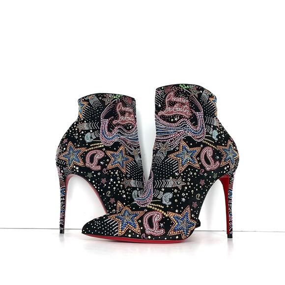 Christian Louboutin So Kate Starlight Crystals Studded Limited Edition Booty 40 - Picture 2 of 13